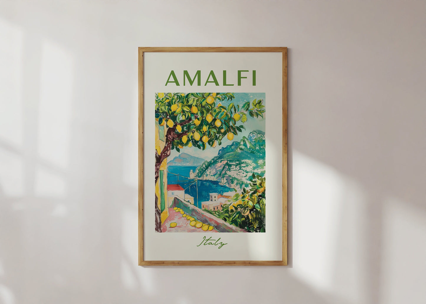 SOMMER POSTER SUMMER Vibes · Geschenkidee · Sonne Meer Strand · Kunstdruck · Deko Print ohne Rahmen-1