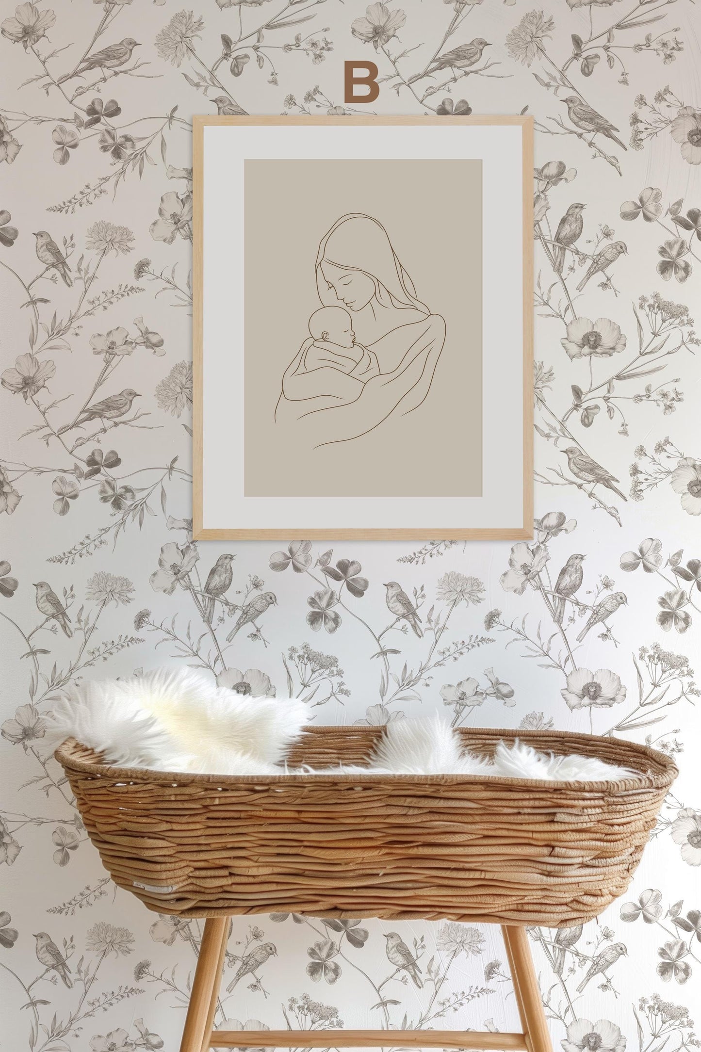 BEIGE Boho Poster Babyzimmer · Geschenkidee für Kinder · Babyzimmer Deko · Modern Abstrakt Minimalistisch neutral ·Deko Print ohne Rahmen-6
