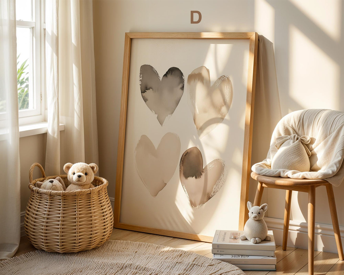 Süße Pastell Farben Poster Kinderzimmer · Geschenkidee für Kinder · Babyzimmer Deko · Minimalistisch neutral · Deko Print ohne Rahmen-6