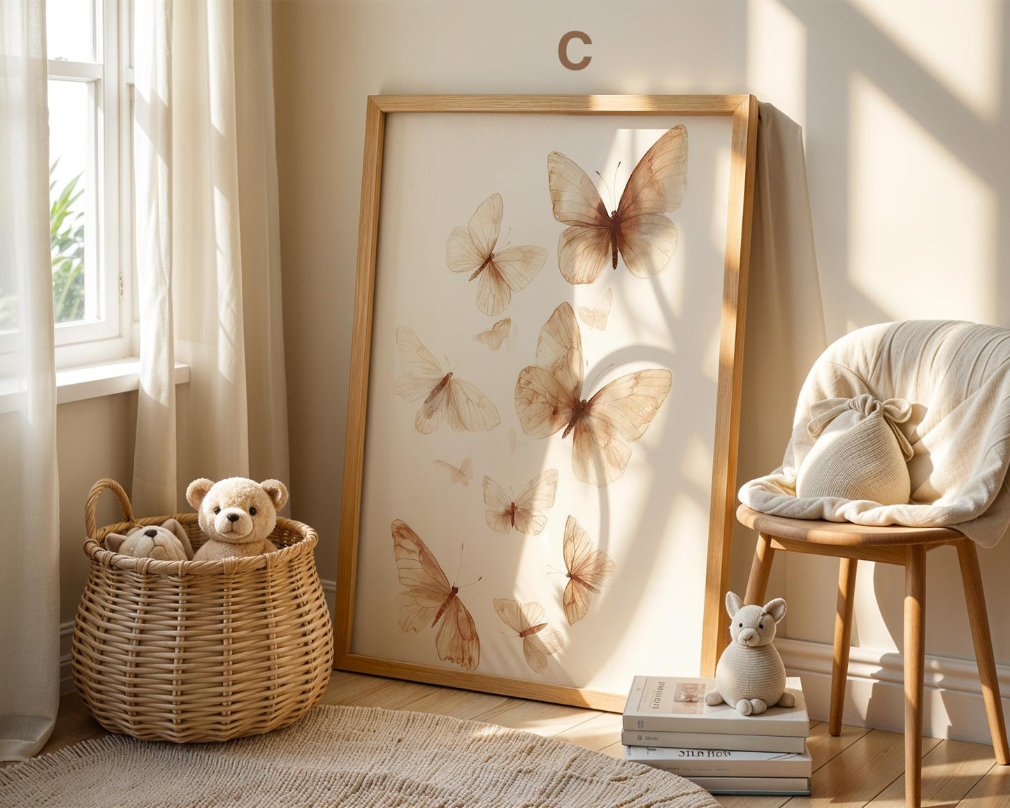 Süße Pastell Farben Poster Kinderzimmer · Geschenkidee für Kinder · Babyzimmer Deko · Minimalistisch neutral · Deko Print ohne Rahmen-5