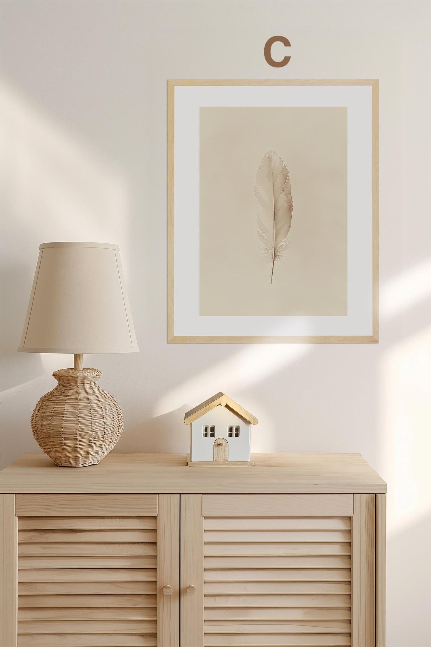 Boho Babyzimmer Poster · Niedliche Ente , Schmetterlinge, Gänseblümchen, Häuser & Sonne Scandi Kinderzimmer Deko · Deko Print ohne Rahmen-5