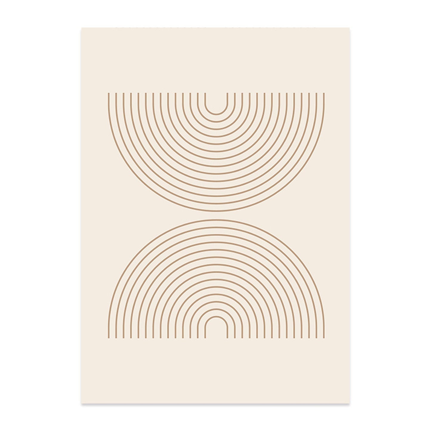 Poster Boho Halbkreise und Linien als Deko Print ohne Rahmen-6