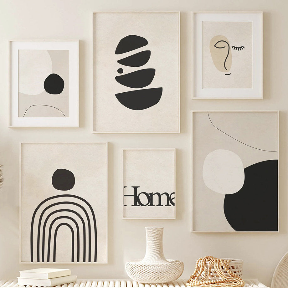  Boho Abstract Boho Poster | Home | Pictures for the living room | Wall pictures for the bedroom | Decorative print without frame | Picture set art print