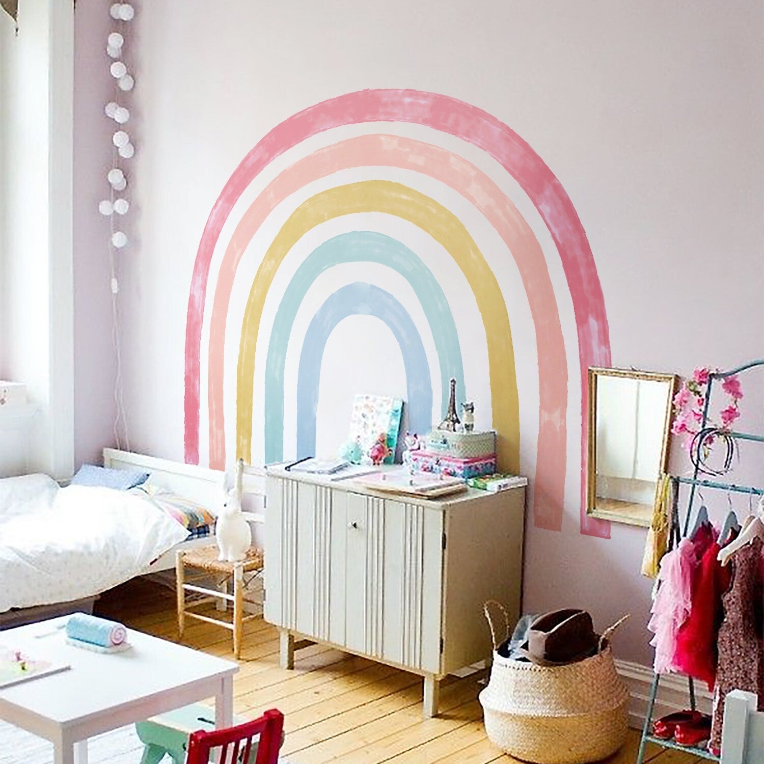  Sticker children's room wall sticker rainbow colorful colors I wall decoration I wall tattoos I baby room wall decoration I mural wallpaper I waterproof