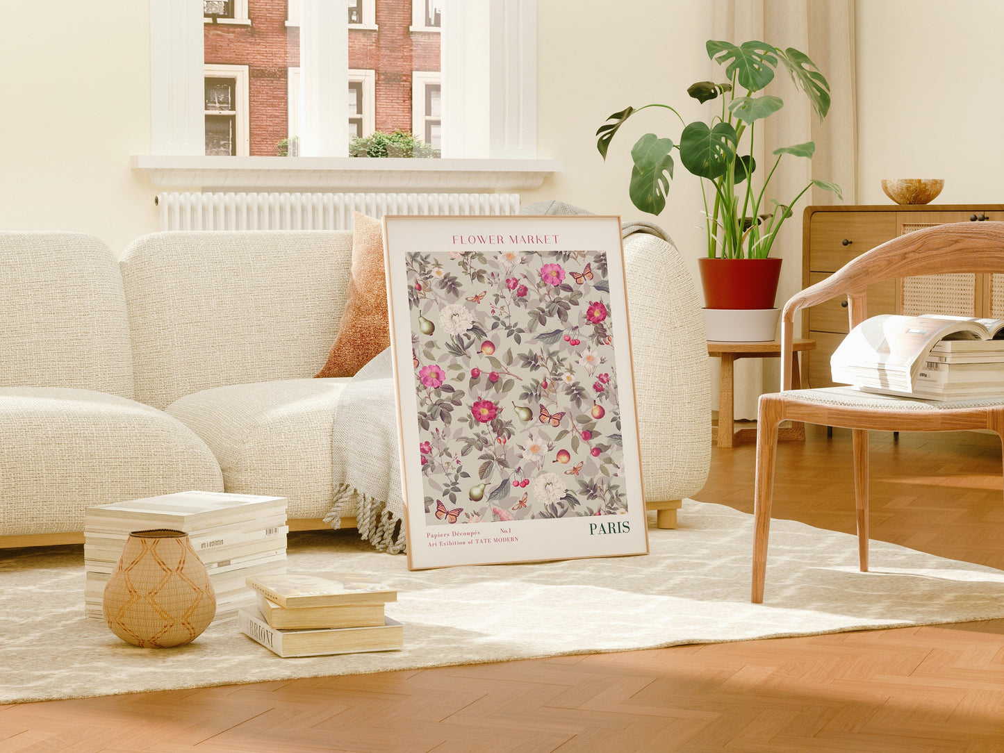 Flower Market Poster · Geschenkidee · Design Poster · Blumen · Wanddeko Wohnzimmer Küche · Wall deco · Deko Print ohne Rahmen-2