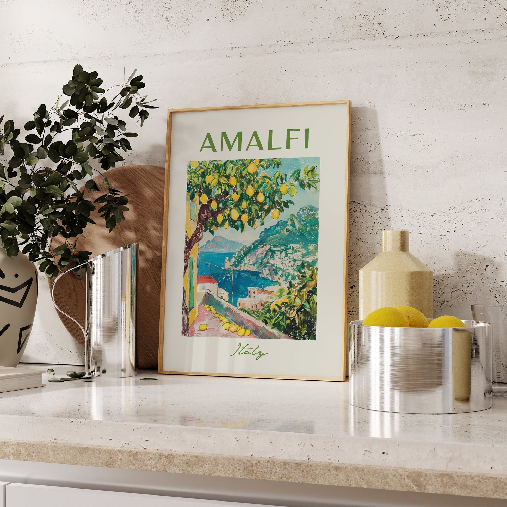 SOMMER POSTER SUMMER Vibes · Geschenkidee · Sonne Meer Strand · Kunstdruck · Deko Print ohne Rahmen-3
