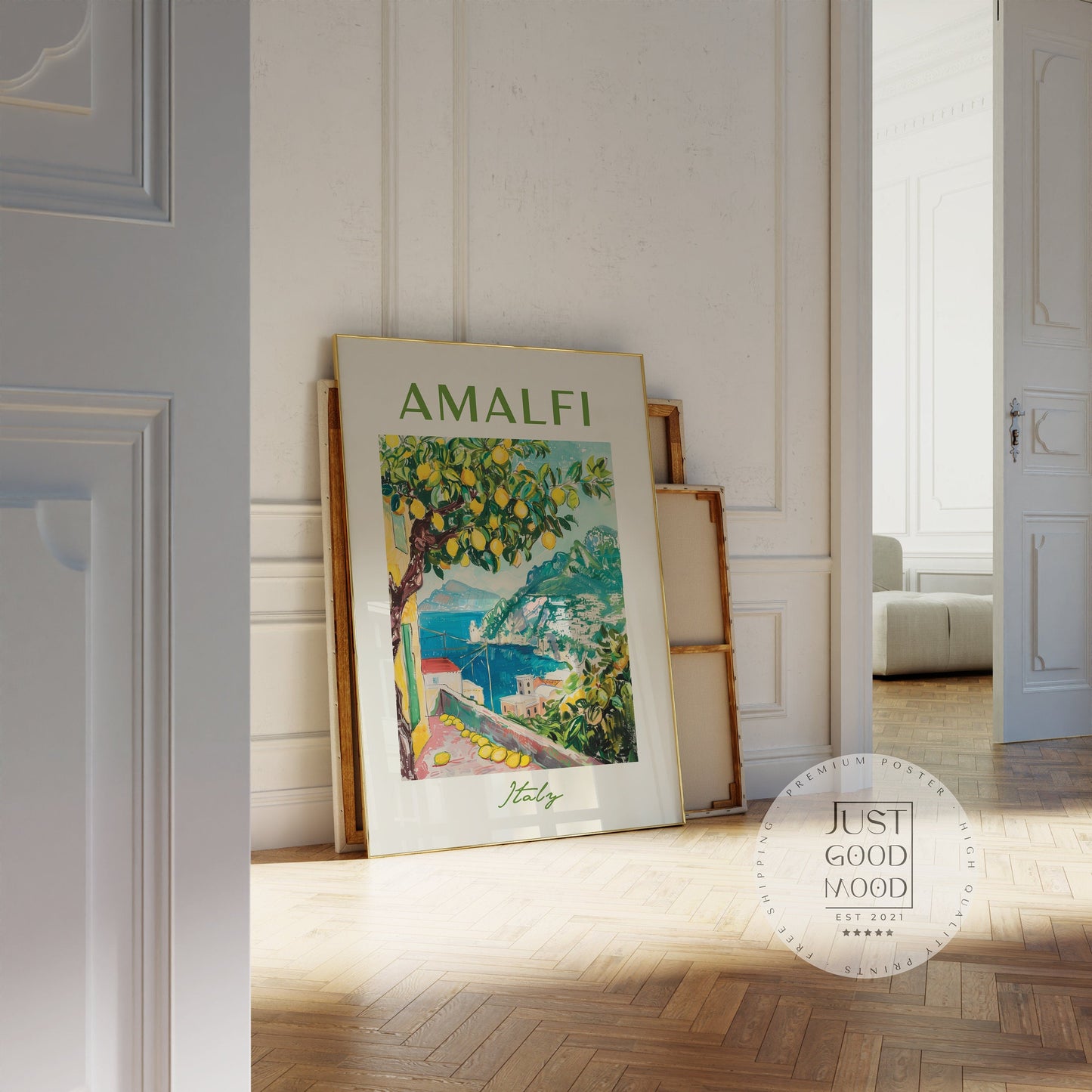 SOMMER POSTER SUMMER Vibes · Geschenkidee · Sonne Meer Strand · Kunstdruck · Deko Print ohne Rahmen-0
