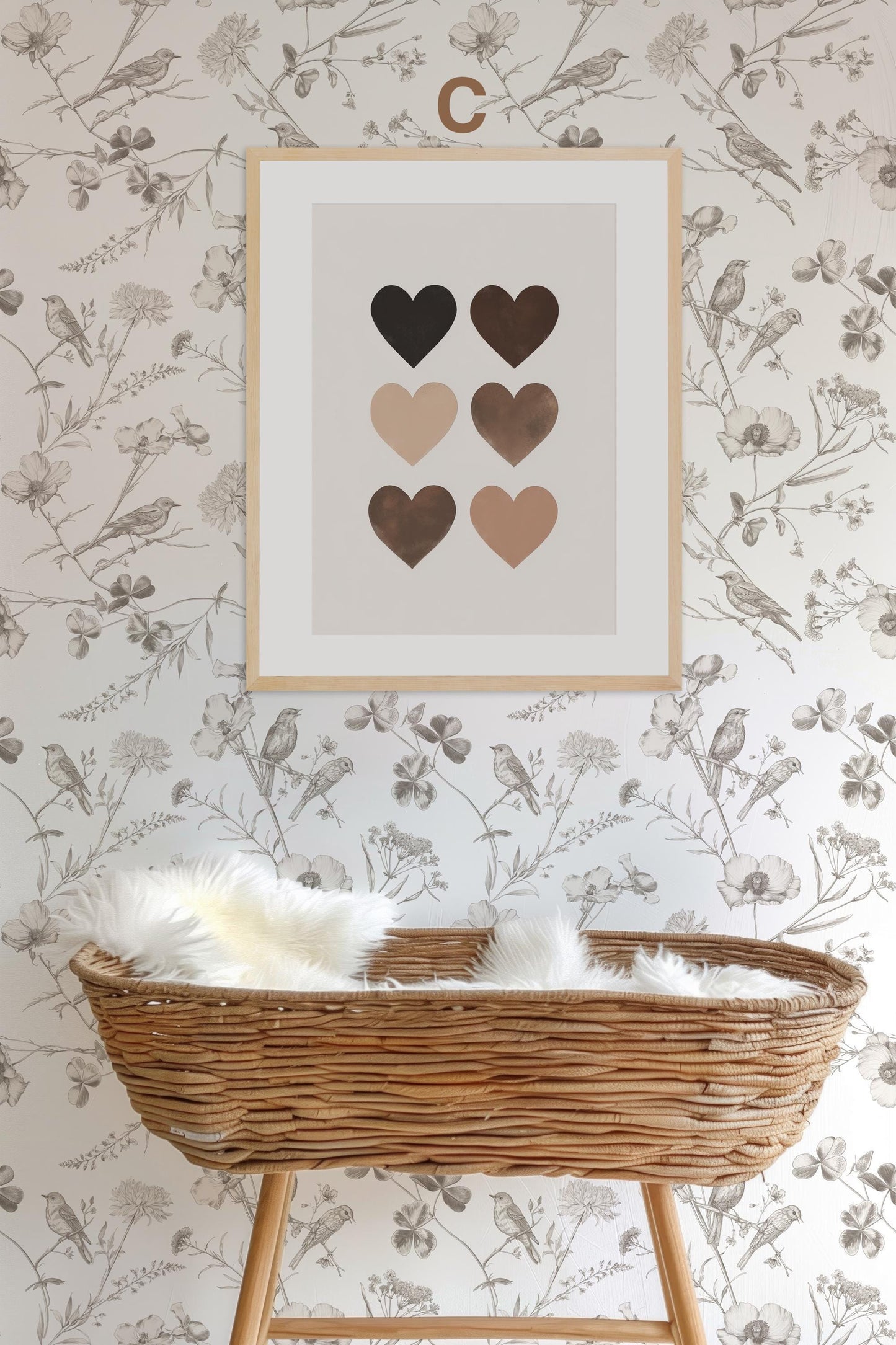 BEIGE Boho Poster Babyzimmer · Geschenkidee für Kinder · Babyzimmer Deko  · Modern Abstrakt Minimalistisch neutral ·Deko Print ohne Rahmen-7
