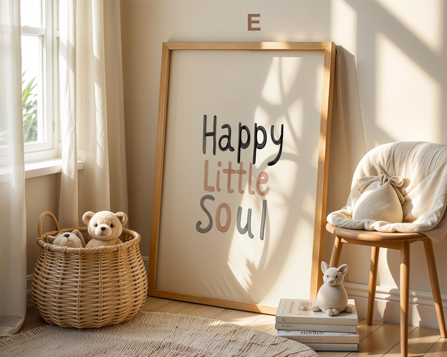 Süße Pastell Farben Poster Kinderzimmer · Geschenkidee für Kinder · Babyzimmer Deko  · Minimalistisch neutral · Deko Print ohne Rahmen-7