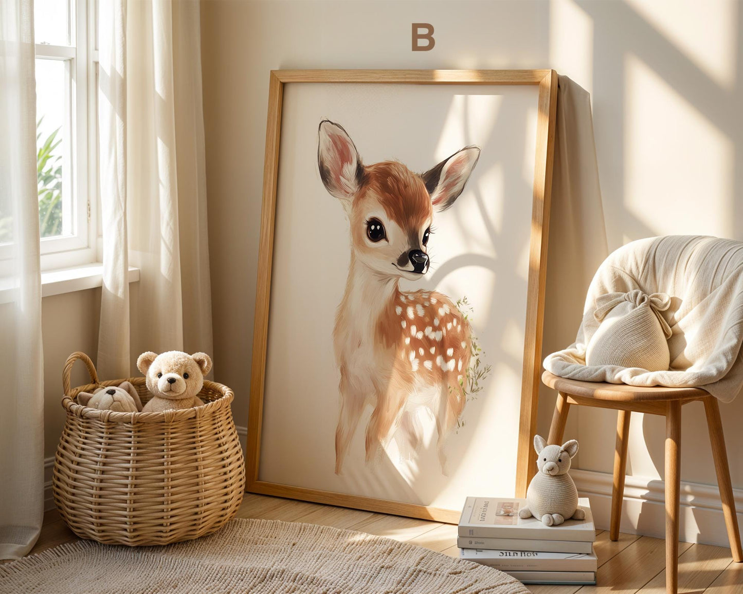 Süße Pastell Farben Poster Kinderzimmer · Geschenkidee für Kinder · Babyzimmer Deko  · Minimalistisch neutral · Deko Print ohne Rahmen-4