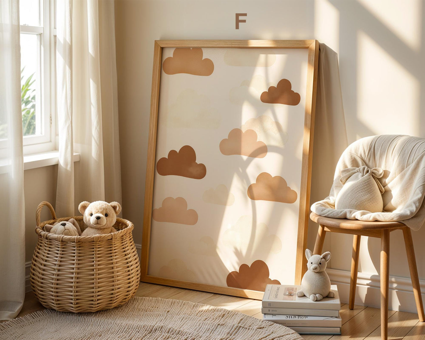Süße Pastell Farben Poster Kinderzimmer · Geschenkidee für Kinder · Babyzimmer Deko  · Minimalistisch neutral · Deko Print ohne Rahmen-8