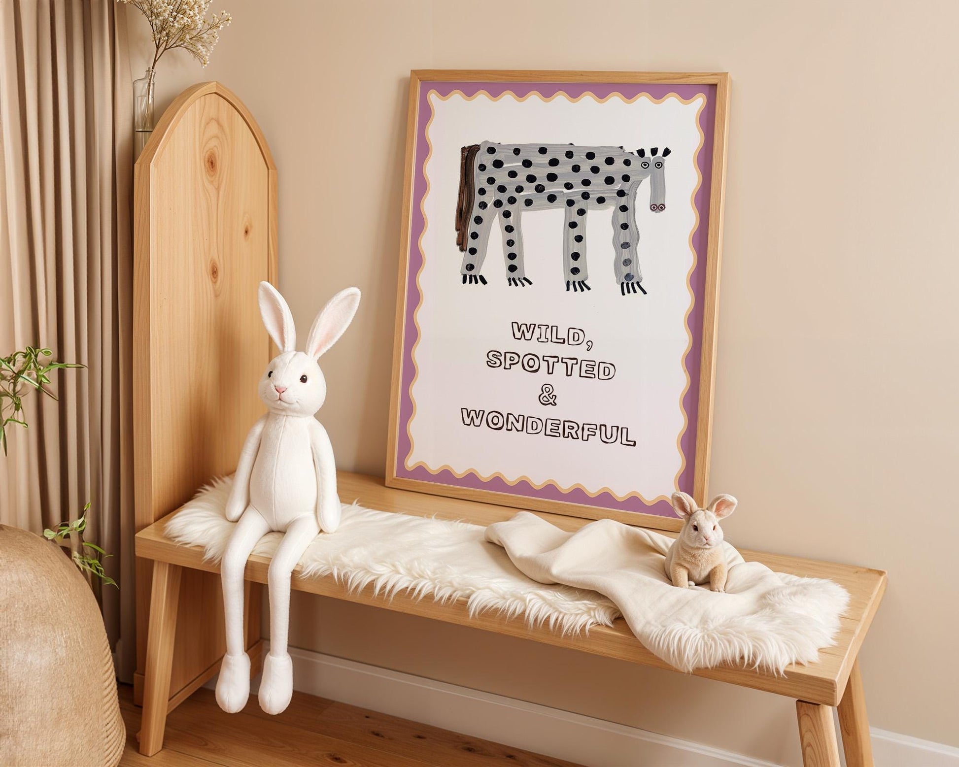 Poster Kinderzimmer Zitrone · Be Kind Spruch · Fruchtige Wanddeko mit Gesicht · Liebevolle Botschaft für Kinder · Dekoprint ohne Rahmen-1