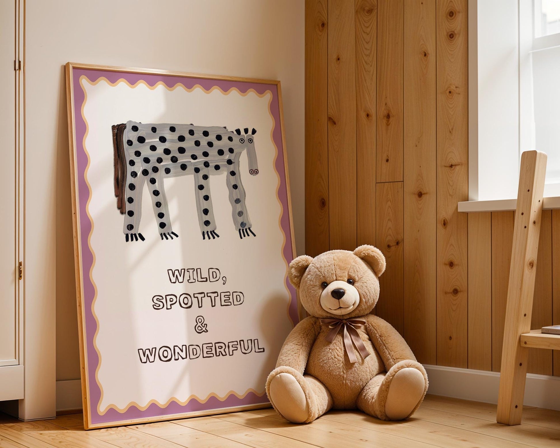 Poster Kinderzimmer Zitrone · Be Kind Spruch · Fruchtige Wanddeko mit Gesicht · Liebevolle Botschaft für Kinder · Dekoprint ohne Rahmen-2