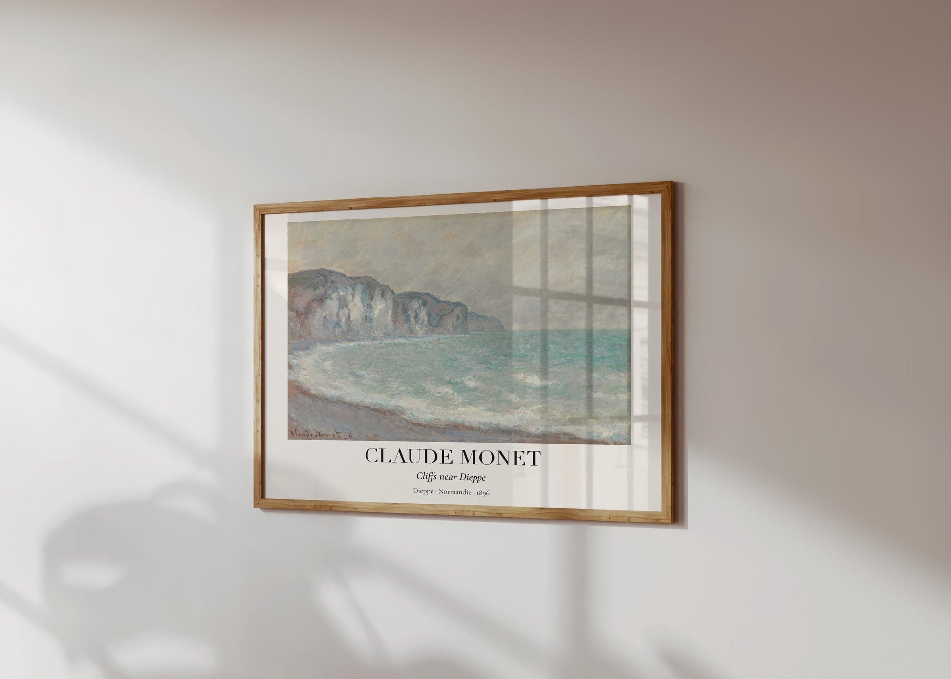 Claude Monet Poster · Klippen bei Dieppe 1896 · Normandie Küstenkunst · Impressionismus Druck · Vintage Wandbild ohne Rahmen-1