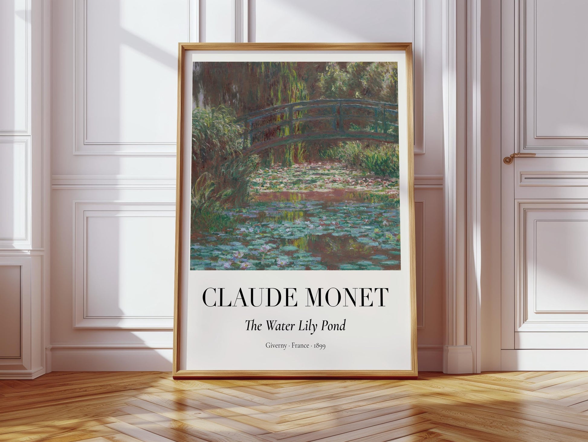 Claude Monet Poster · Water Lily Pond in Giverny 1899 · Seerosen Impressionismus · Kunst & Geschenkidee · Druckprint ohne Rahmen-4