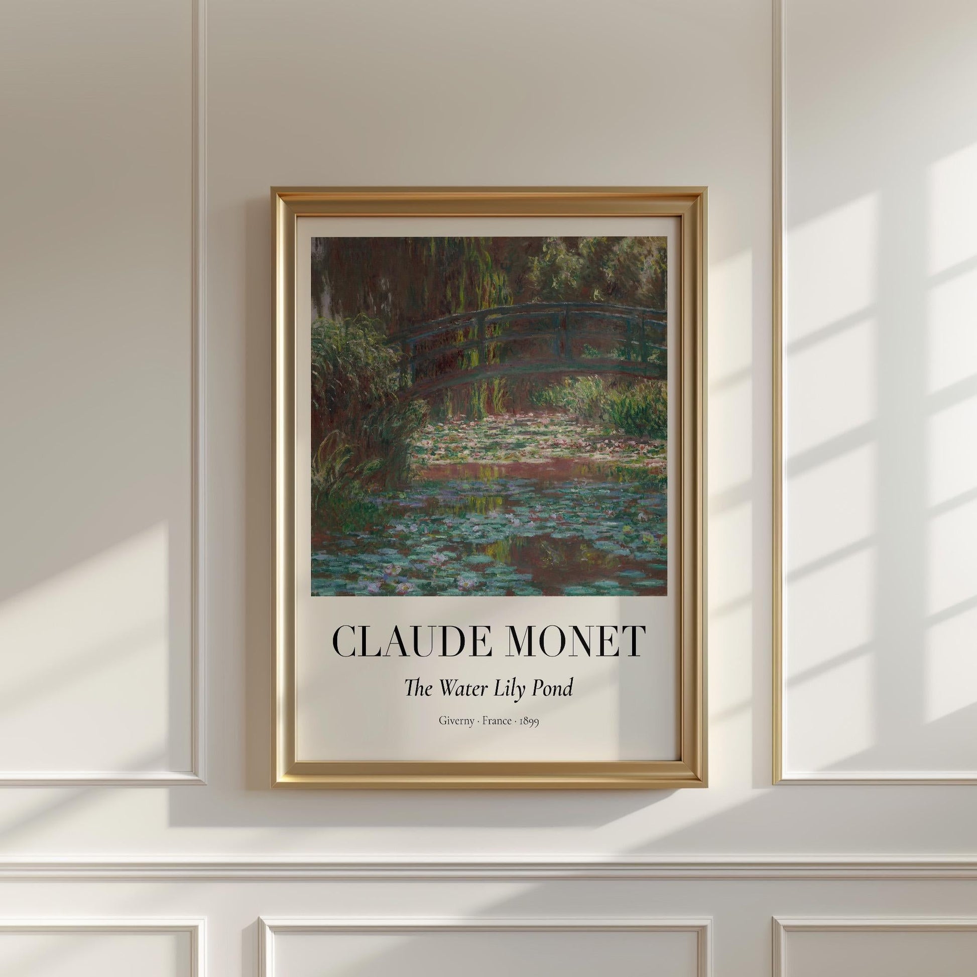 Claude Monet Poster · Water Lily Pond in Giverny 1899 · Seerosen Impressionismus · Kunst & Geschenkidee · Druckprint ohne Rahmen-3